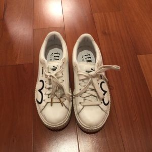 Fenty puma creepers white size 8